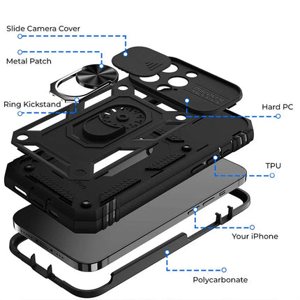 Magnetic Phone Case for iPhone 16 15 14, Water Resistant iPhone Case with Camera Cover – image 10