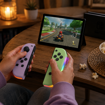 Switch Controller, Wireless Bluetooth Gamepad with Dual Vibration and RGB Light – image 4