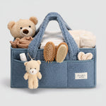 Plush Sherpa Baby Storage Basket | Diaper Caddy Organizer with Adjustable Dividers | Multi-Use Solution for Nursery and Travel 10
