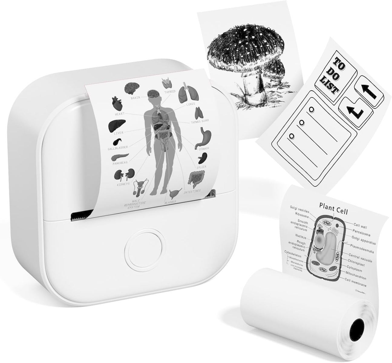 Pocket Printer | Portable Mini Printer with Eco-Friendly Thermal Printing | Perfect for Labels and Stickers 0