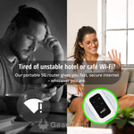 Portable 5G Wi-Fi Router | High-Speed Internet with Compact Design | Travel-Friendly Connectivity for Home & On-the-Go Use 4