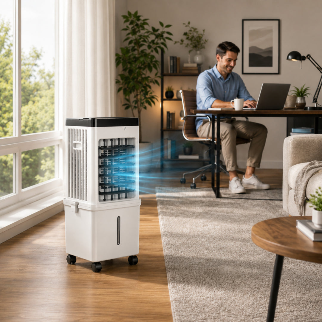 Portable Air Conditioner | 12000 BTU Compact Evaporative Cooling with Remote Control | Ideal for Rooms up to 550 sq ft 0
