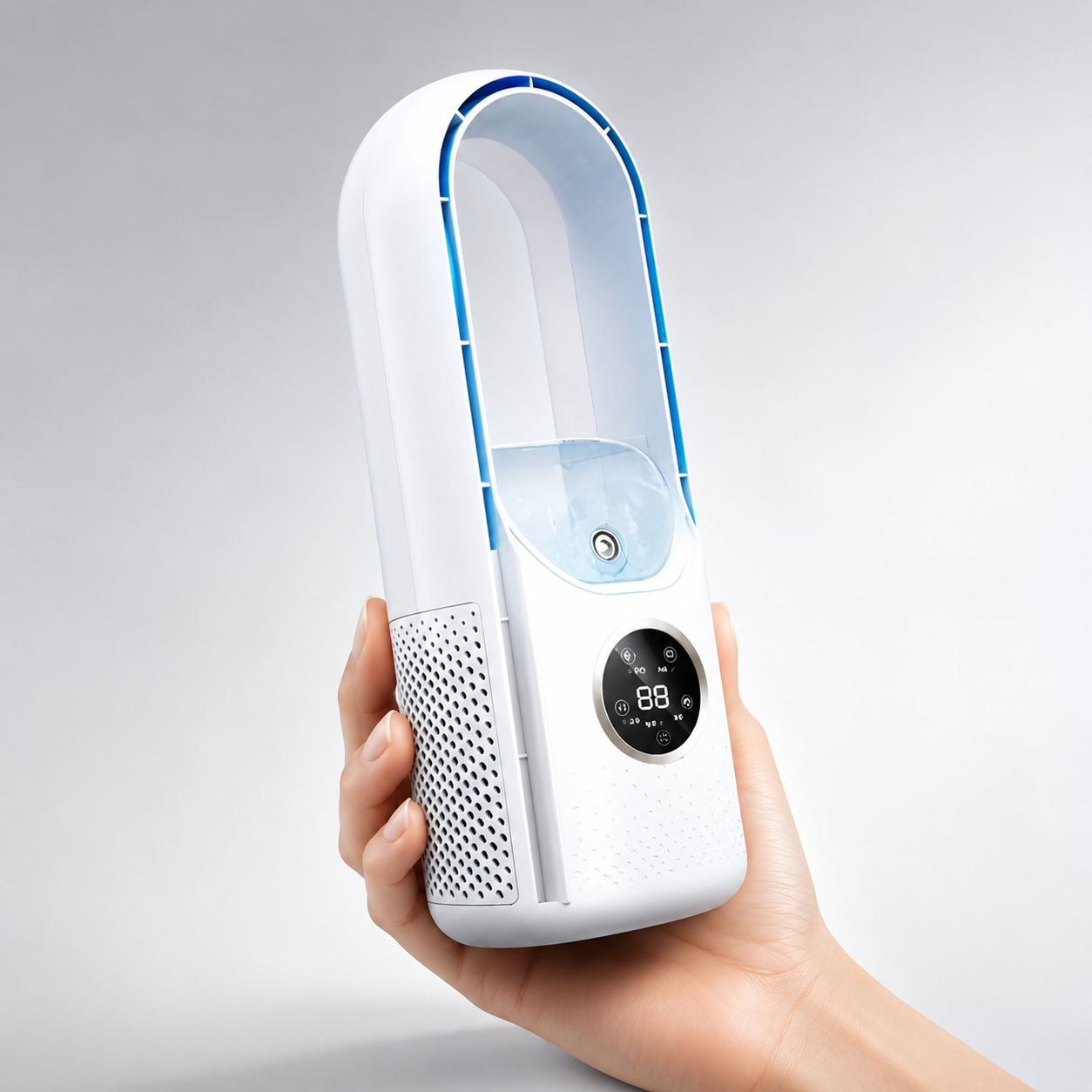 Portable Air Conditioner | Bladeless Cooling Fan with Quiet Operation | Compact Design for Personal Comfort 0