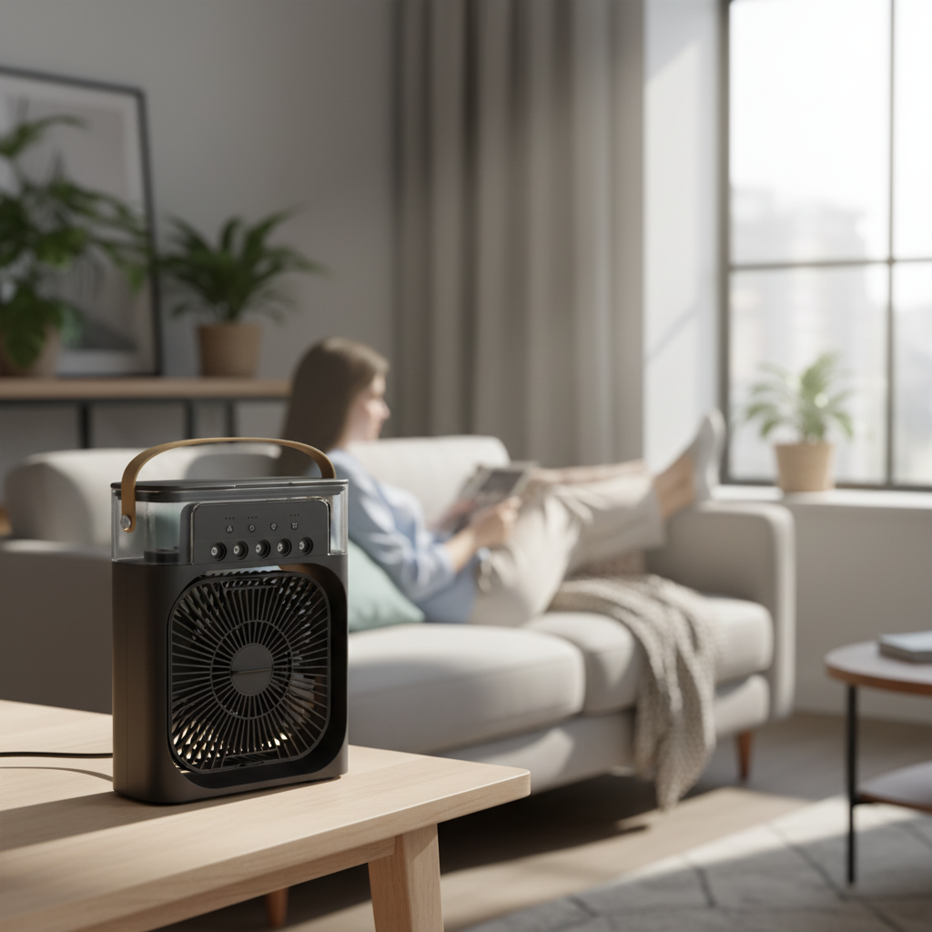 Portable Air Conditioner | Evaporative Cooler with Remote Control | Compact Design for Instant Personal Comfort 0
