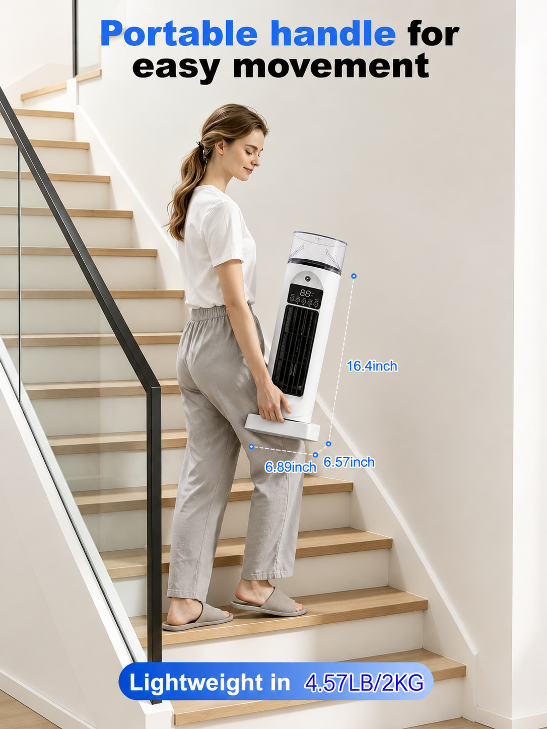 Portable Air Cooler for Room | 4-in-1 Evaporative Cooling Fan with Remote Control | Personalized Comfort for Bedroom and Office 5
