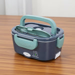 Portable Electric Lunch Box with Removable Stainless Steel Container | Convenient Heated Food Warmer for On-the-Go Meals 3