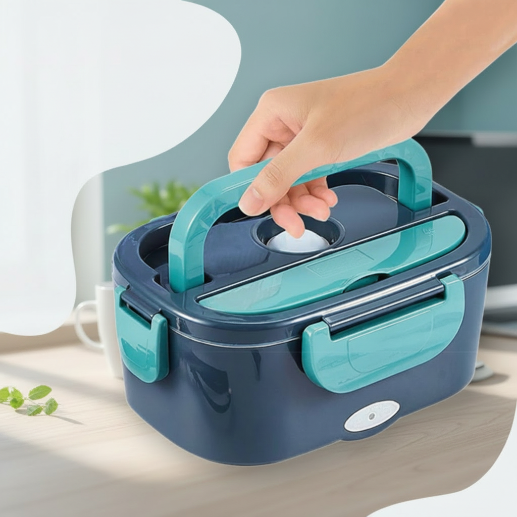 Portable Electric Lunch Box with Removable Stainless Steel Container | Convenient Heated Food Warmer for On-the-Go Meals 5