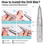 Portable Electric Nail File with 45000RPM Motor & Low Noise Design for Effortless Manicure 5