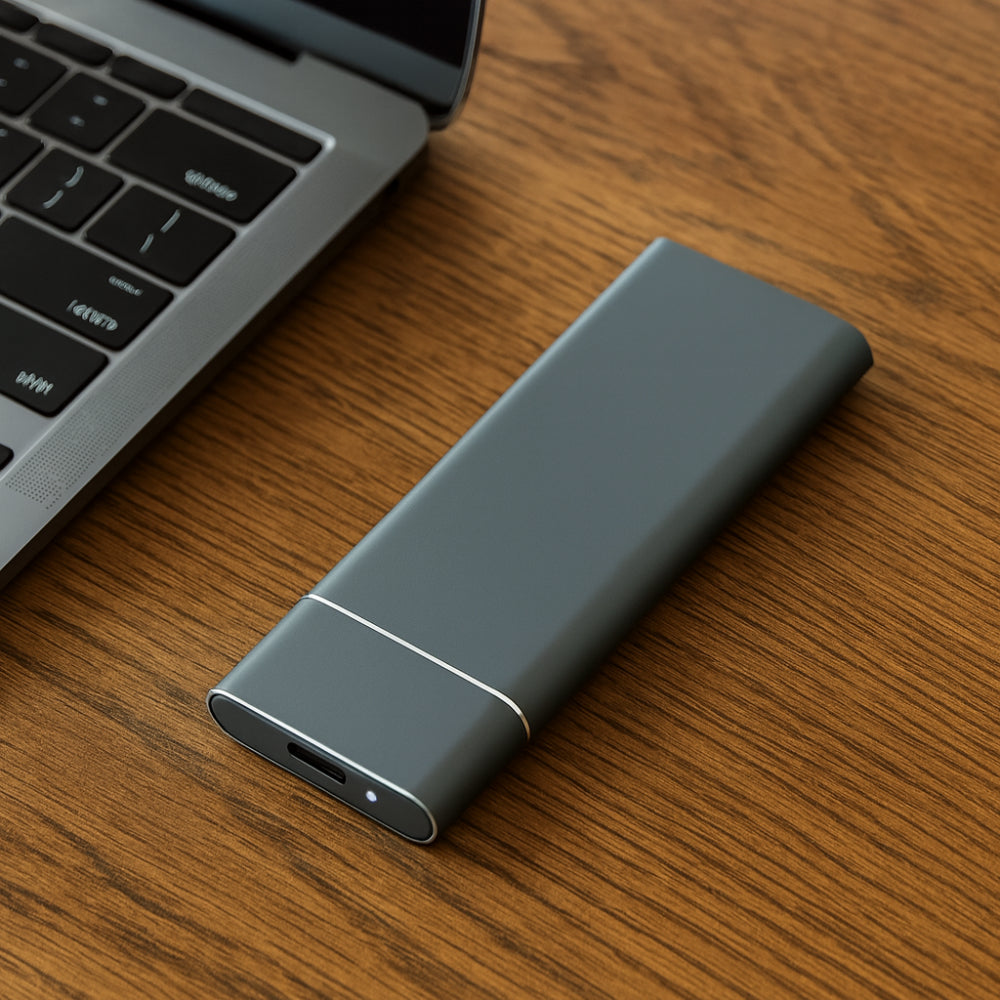 Portable External Hard Drive | 500GB Slim Aluminum Design with High-Speed USB for Easy File Transfer 0