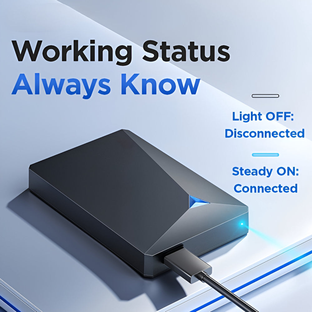 Portable External Hard Drive | USB 3.0 Slim Design for Fast Data Transfer | Compact Storage Solution for Photos and Files 6