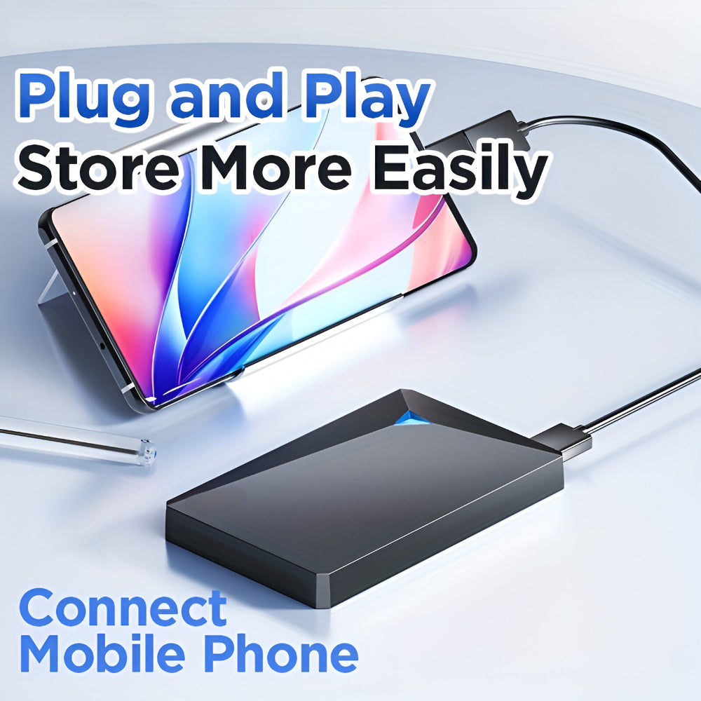 Portable External Hard Drive | USB 3.0 Slim Design for Fast Data Transfer | Compact Storage Solution for Photos and Files 7