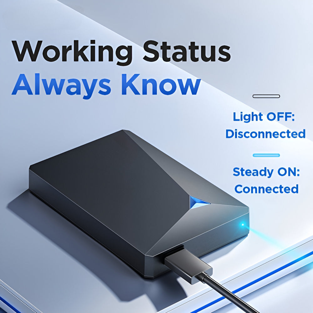 Portable External USB Hard Drive | Slim Design with Fast Data Transfer | Compact Storage Solution for Easy File Management 5