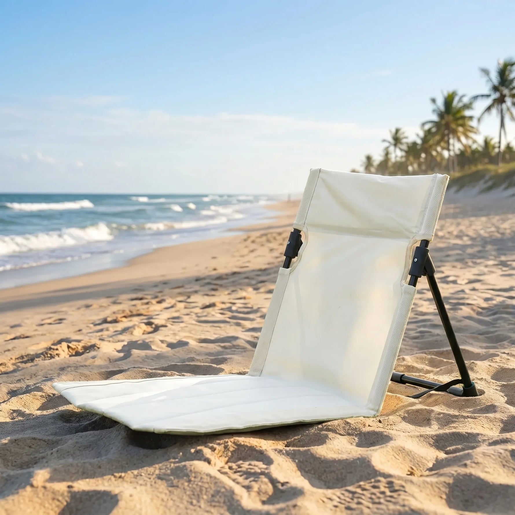 Portable Floor Chair with Back Support | Foldable Design for Outdoor Comfort 1