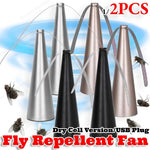 Portable Fly Repellent Fan | USB & Battery Operated for Outdoor Comfort 4