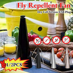 Portable Fly Repellent Fan | USB & Battery Operated for Outdoor Comfort 5