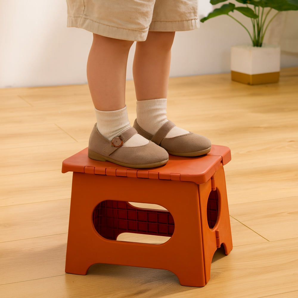 Portable Folding Step Stool with Handle | Lightweight Design for Easy Reach 0