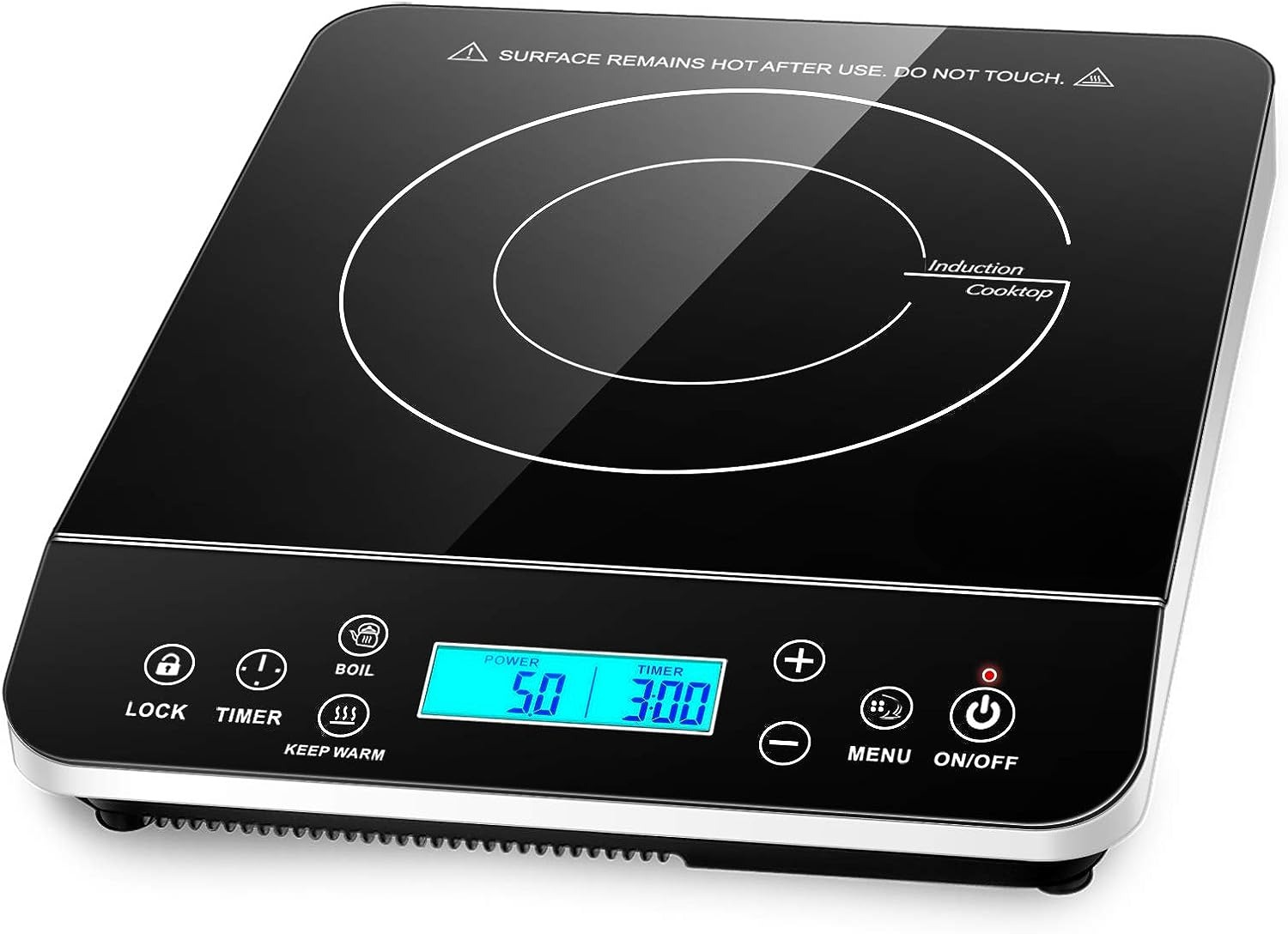 Portable Induction Cooktop | Efficient Cooking with Precise Temperature Control | Compact Design for Versatile Use 0