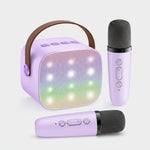 Portable Karaoke Machine | Bluetooth Speaker with Wireless Microphones & LED Lights for Fun Singing 12