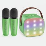 Portable Karaoke Machine | Bluetooth Speaker with Wireless Microphones & LED Lights for Fun Singing 6