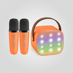 Portable Karaoke Machine | Bluetooth Speaker with Wireless Microphones & LED Lights for Fun Singing 7