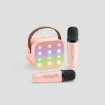 Portable Karaoke Machine | Bluetooth Speaker with Wireless Microphones & LED Lights for Fun Singing 8