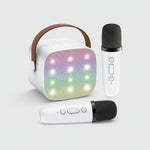 Portable Karaoke Machine | Bluetooth Speaker with Wireless Microphones & LED Lights for Fun Singing 9