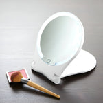 Portable Makeup Mirror with 10X Magnification & LED Lights | Compact Design for Travel 0