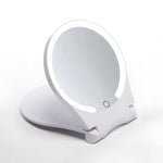 Portable Makeup Mirror with 10X Magnification & LED Lights | Compact Design for Travel 5