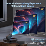 Portable Mini Projector | 1080P Wireless Streaming with Compact Design | Perfect for Home Entertainment and Travel 5