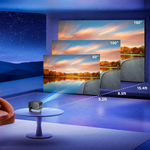 Portable Mini Projector | 4K Wireless Projector with Bluetooth & WiFi | Compact Design for Home Entertainment 4