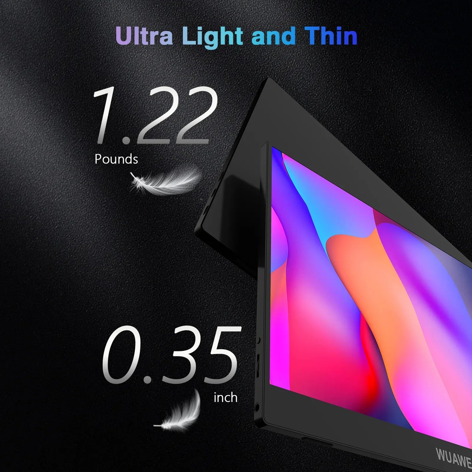 Portable Monitor | 14 Slim Travel Monitor with 1080P HD Display | Lightweight Design for Enhanced Productivity 5
