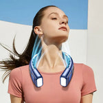 Portable Neck Fan | 360° Bladeless Air Conditioner with Adjustable Speeds | Hands-Free Cooling for Outdoor Comfort 0