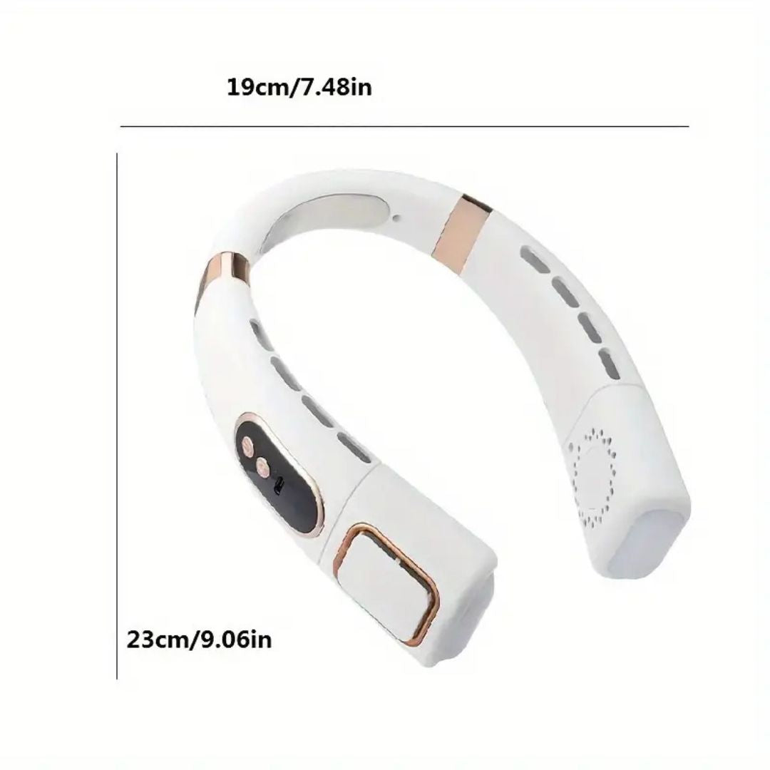 Portable Neck Fan | 360° Bladeless Air Conditioner with Adjustable Speeds | Hands-Free Cooling for Outdoor Comfort 5