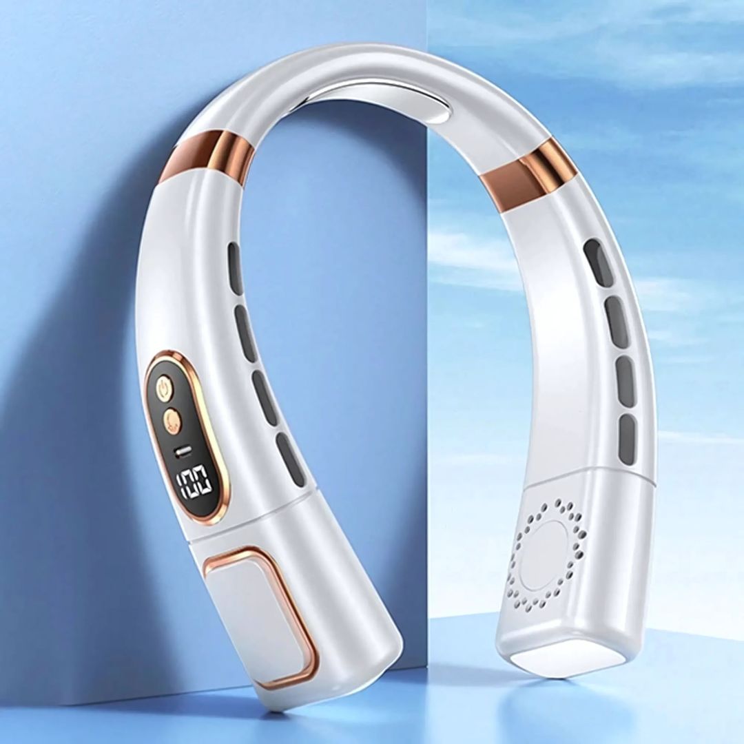 Portable Neck Fan | 360° Bladeless Air Conditioner with Adjustable Speeds | Hands-Free Cooling for Outdoor Comfort 6