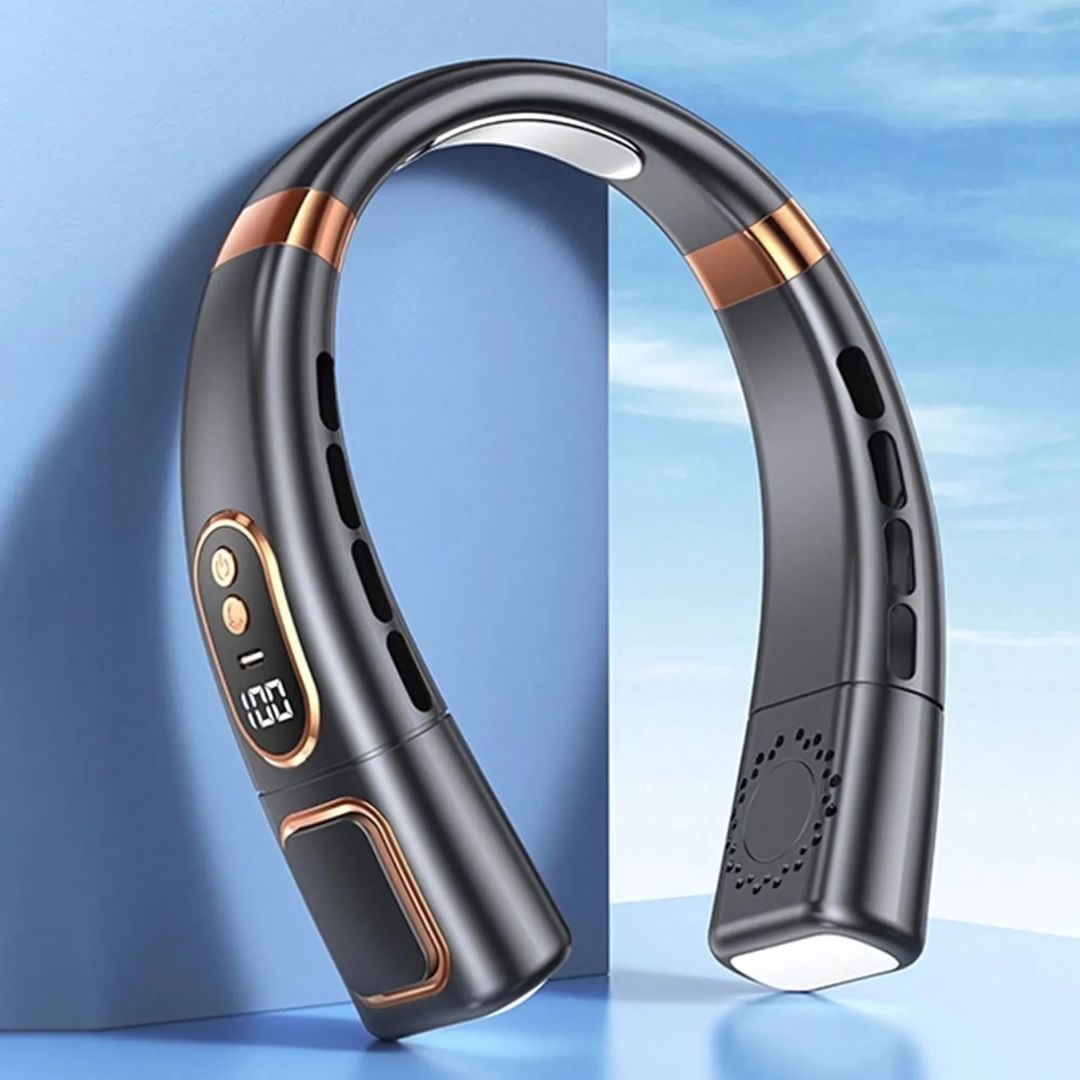 Portable Neck Fan | 360° Bladeless Air Conditioner with Adjustable Speeds | Hands-Free Cooling for Outdoor Comfort 8