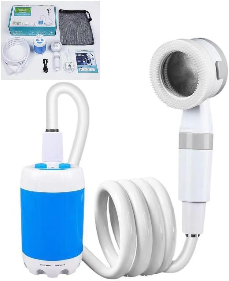Portable Outdoor Shower with Rechargeable Battery & Adjustable Spray Modes | Ideal for Camping, Beach, and Gardening 0