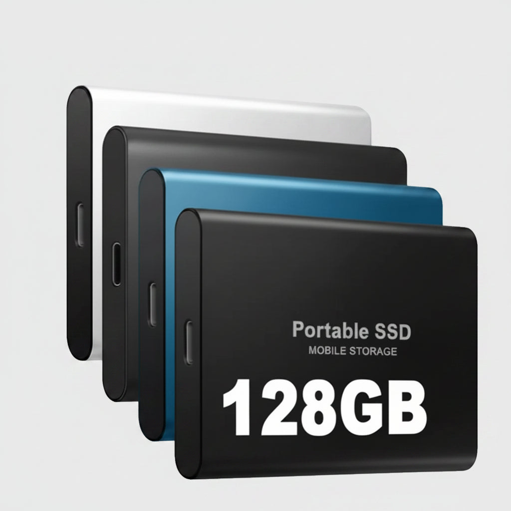 Portable SSD Series | External Hard Drive with 128GB Capacity & Fast Transfer Speeds | Compact Storage Solution for On-the-Go 0