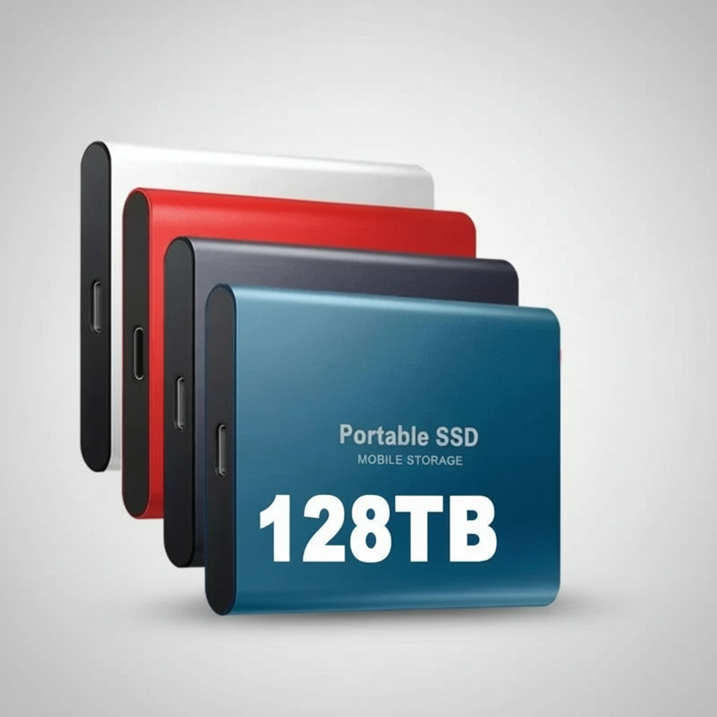 Portable SSD Storage | High-Speed External Hard Drive with 128TB Capacity | Durable Design for On-the-Go Professionals 0