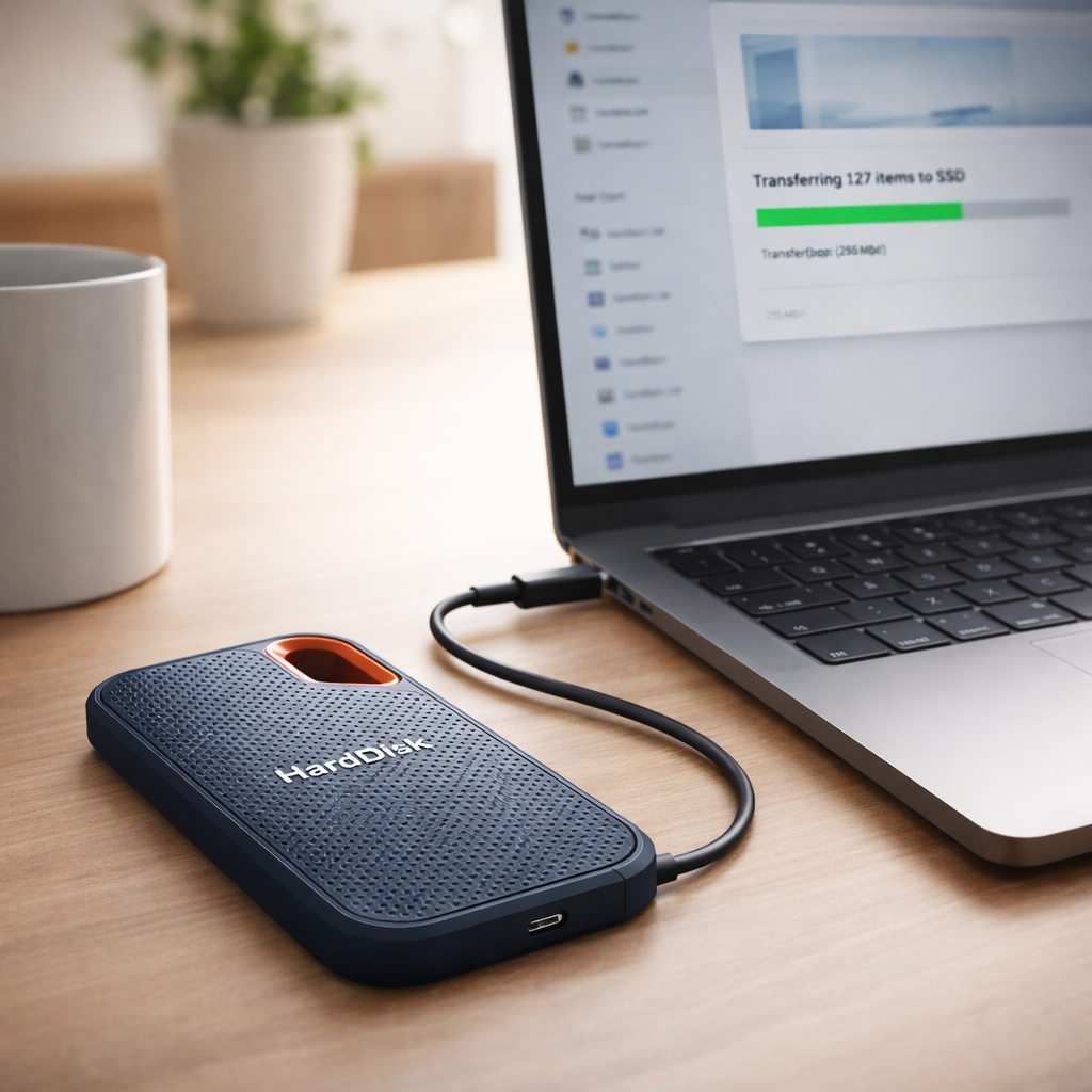 Portable SSD Storage | High-Speed External Hard Drive with USB-C Connection | Compact Design for Fast File Transfers 0