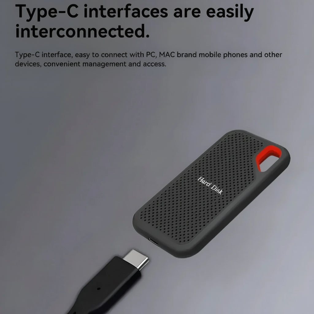 Portable SSD Storage | High-Speed External Hard Drive with USB-C Connection | Compact Design for Fast File Transfers 6