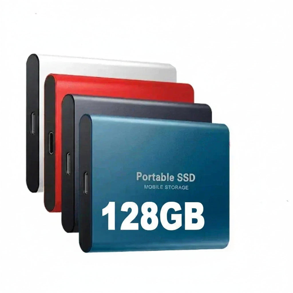 Portable SSD | 128GB External Storage with Lightning-Fast Speed | Compact Design for Travel and Gaming 0