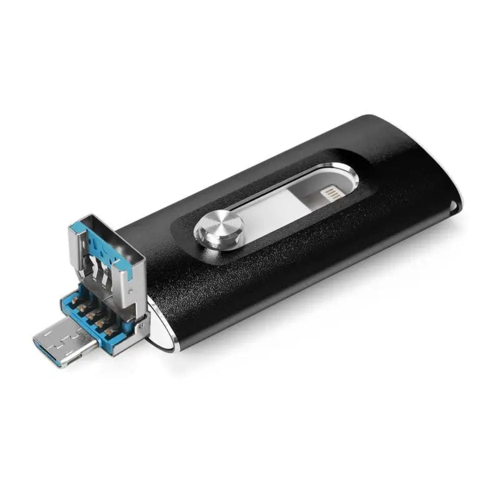 Portable SSD | 4 in 1 USB 3.0 Flash Drive with High-Speed Transfer | Compact Storage Solution for Easy File Access 0