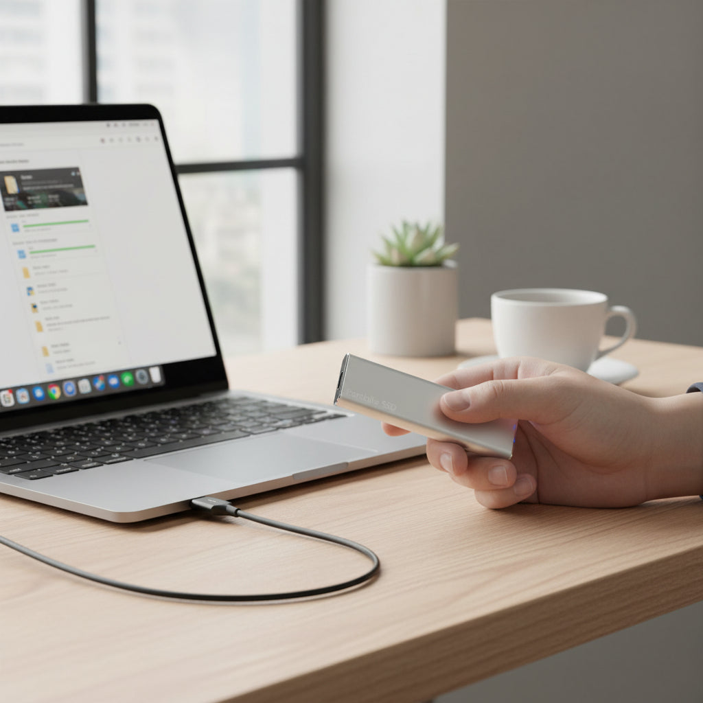 Portable SSD | High-Speed External Hard Drive with Plug-and-Play Functionality | Compact Design for Effortless Storage 0