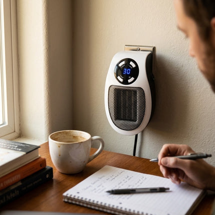 Space Heater, Portable Space Heater for Bedroom and Home Office, Small Personal Room Heater for Indoor Use
