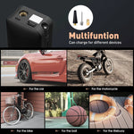 Portable Tire Inflator | Rechargeable Air Compressor with LED Display | Fast Inflation for Cars, Bikes & Sports Equipment 3