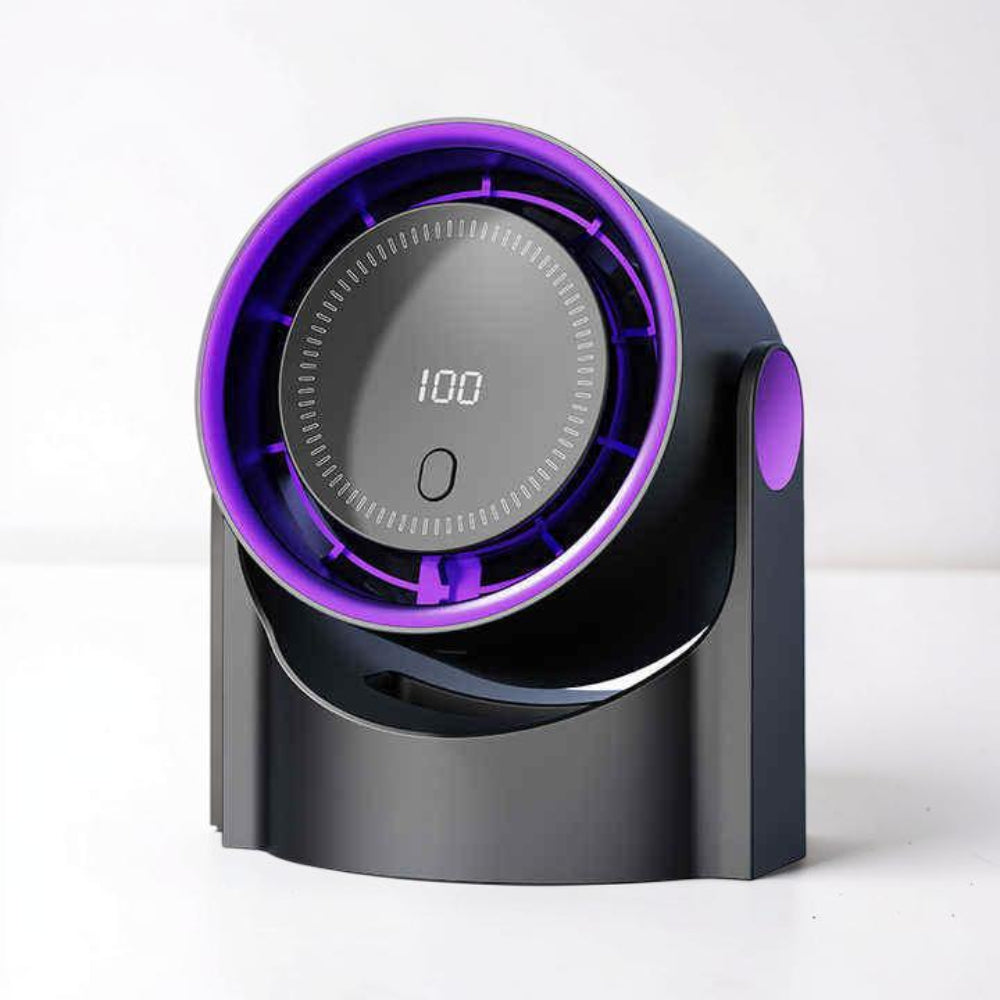 Portable USB Desk Fan | Adjustable Airflow & Swing Movement for Personal Cooling 0