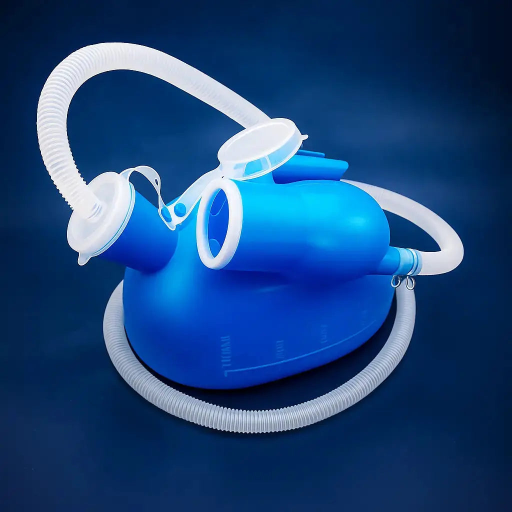 Portable Urinal for Men | Removable Hose & 2000 ml Capacity | Ideal Travel Urinal for Camping and Bedside Use 0