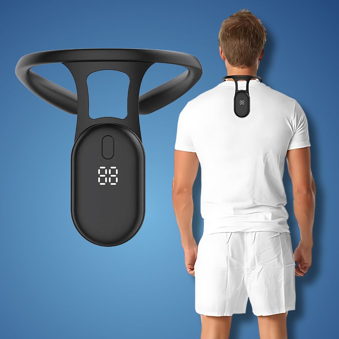 Posture Pro | Cervical Spine Traction Neck Support with Real-Time Feedback | Adjustable Brace for Enhanced Comfort and Alignment 0