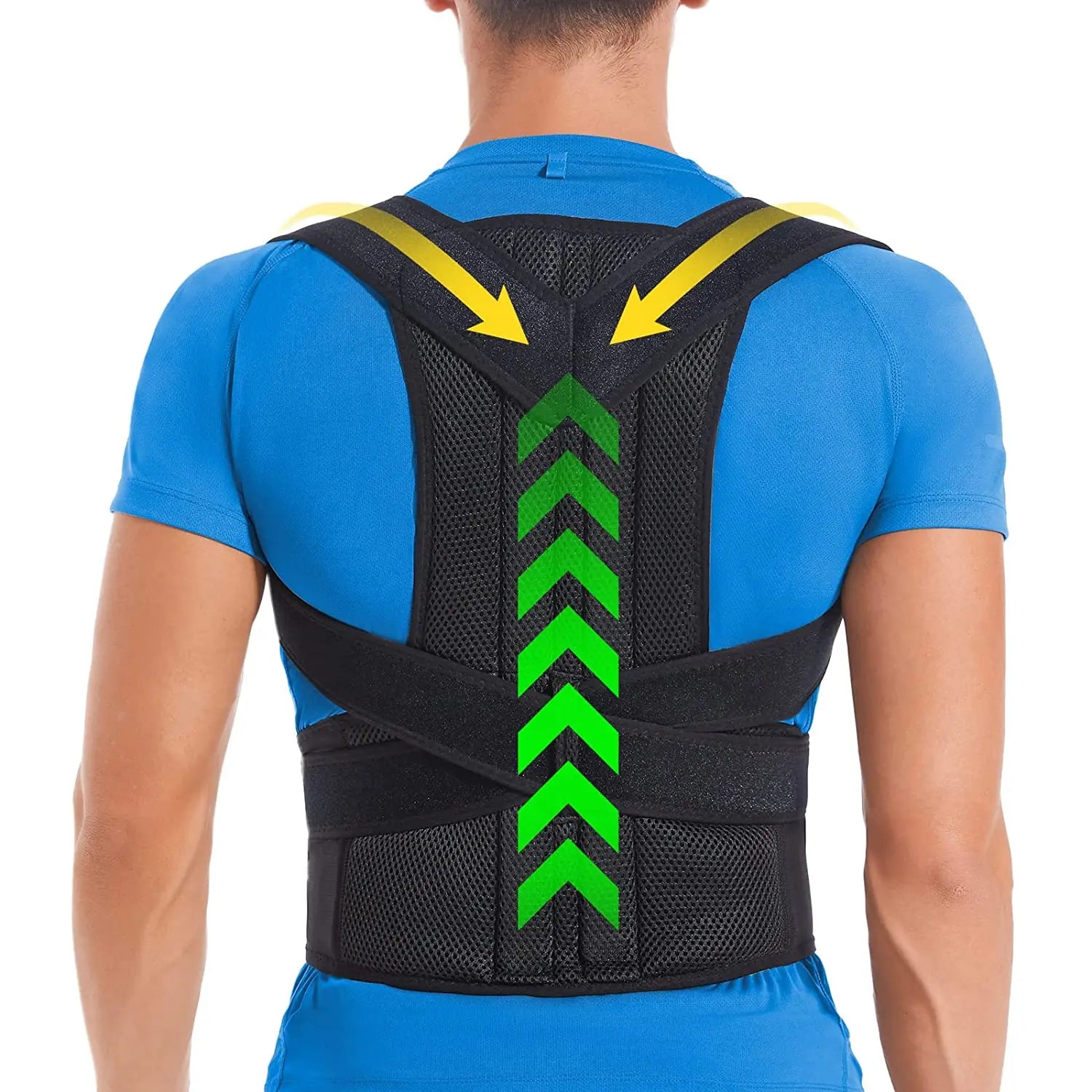 Posture Support | Lumbar Support Brace with Adjustable Straps | Ergonomic Design for Back Pain Relief 0