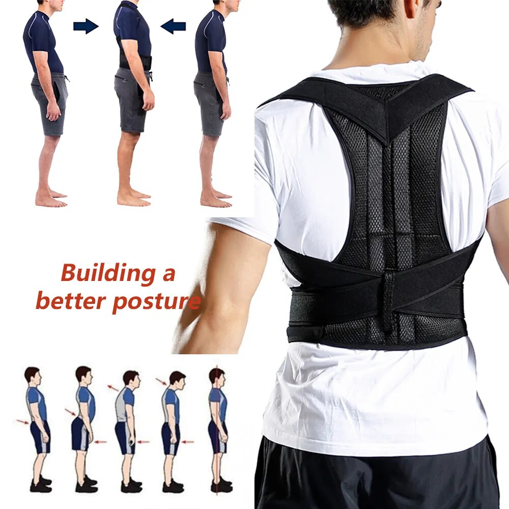 Posture Support | Lumbar Support Brace with Adjustable Straps | Ergonomic Design for Back Pain Relief 4